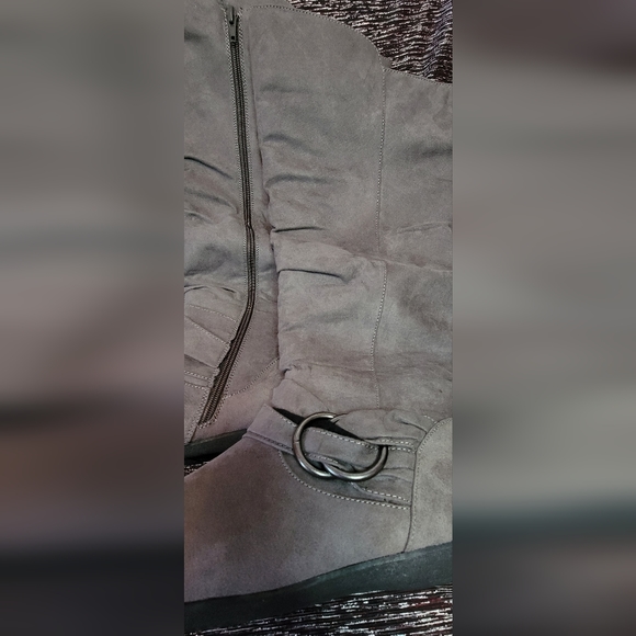 Women's WIDE FIT Sasha Tall Boot - gray | CLOUDWALKERS size 9 - Picture 5 of 6